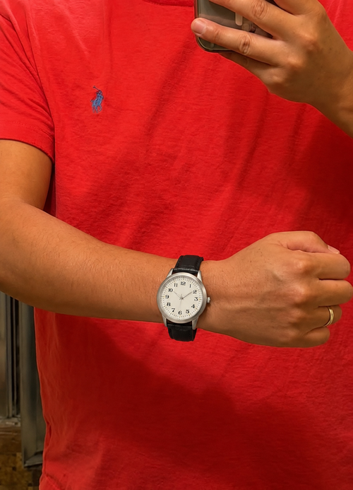 Customer photo of Benedicts Oscar – Men's Vintage Leather Watch