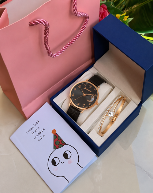 Customer photo of Benedicts Luna – Women's Watch & Bracelet Set