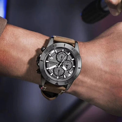 Casual Dial Quartz Chronograph Watch