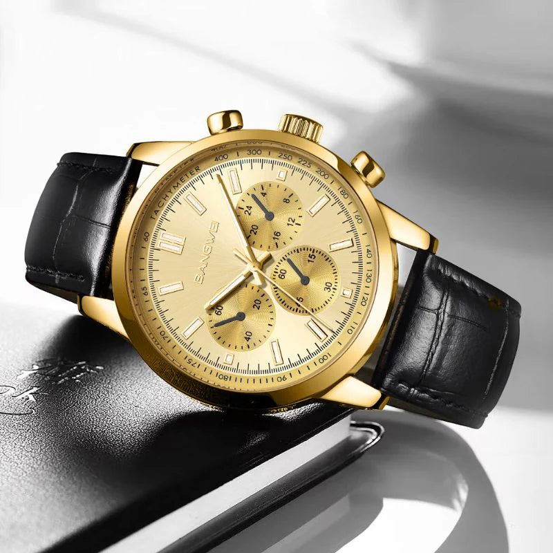 Classic Sport Military Business Leather Quartz Watch