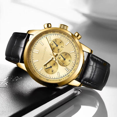 Classic Sport Military Business Leather Quartz Watch