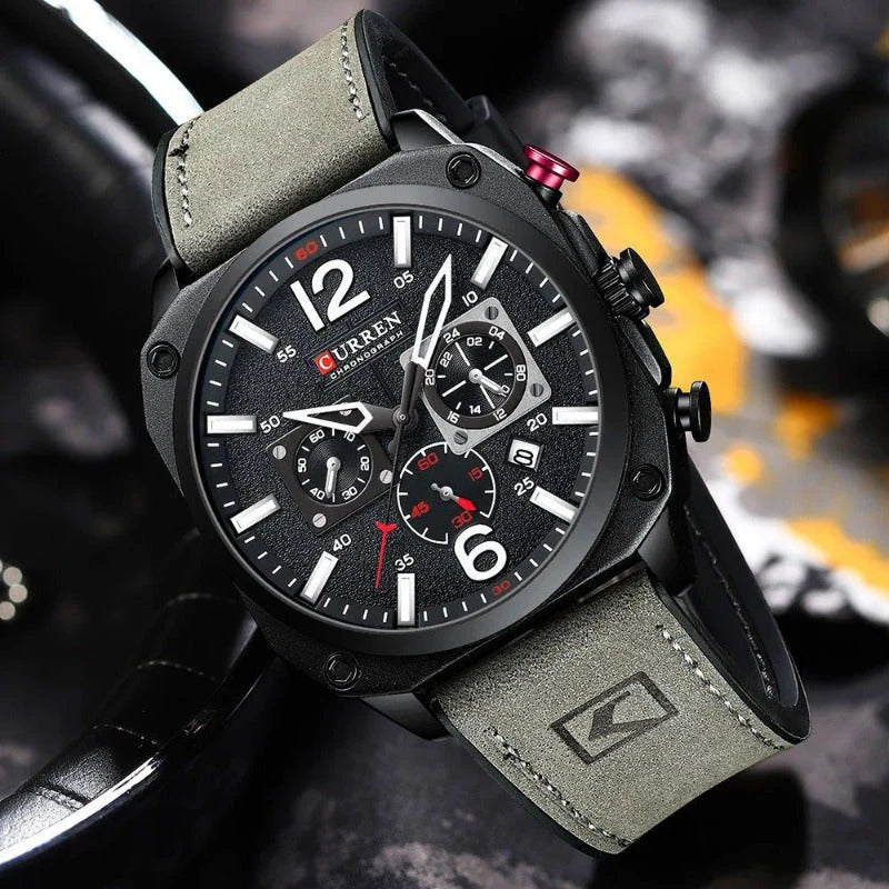 Classic Business Leather Quartz Wrist Watch