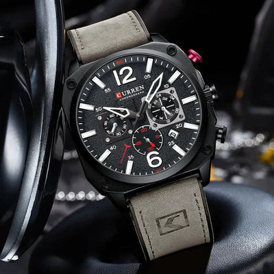 Classic Business Leather Quartz Wrist Watch