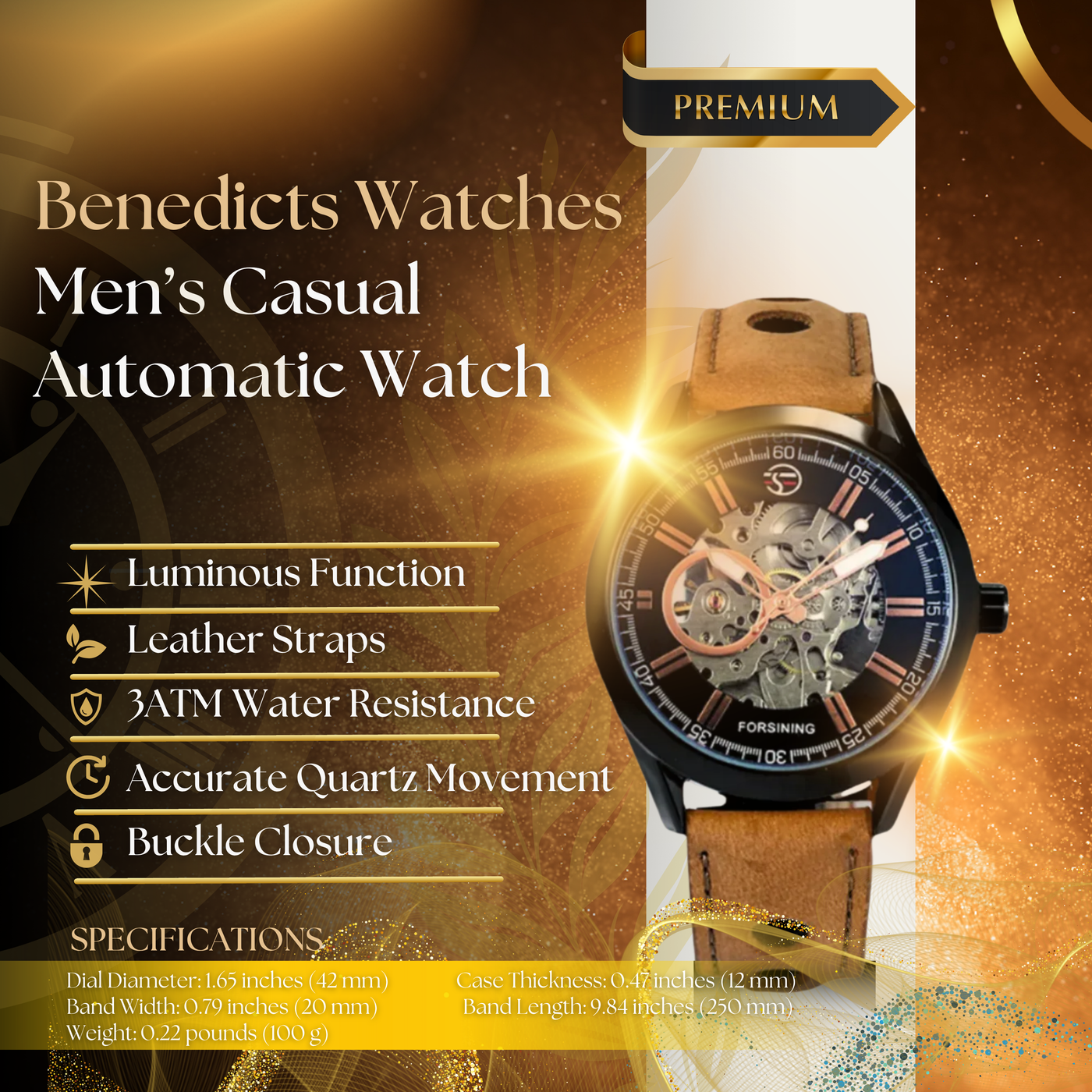 Casual Sport Automatic Watch for Men