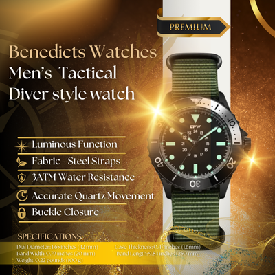 Tactical Diver Style Field Watch