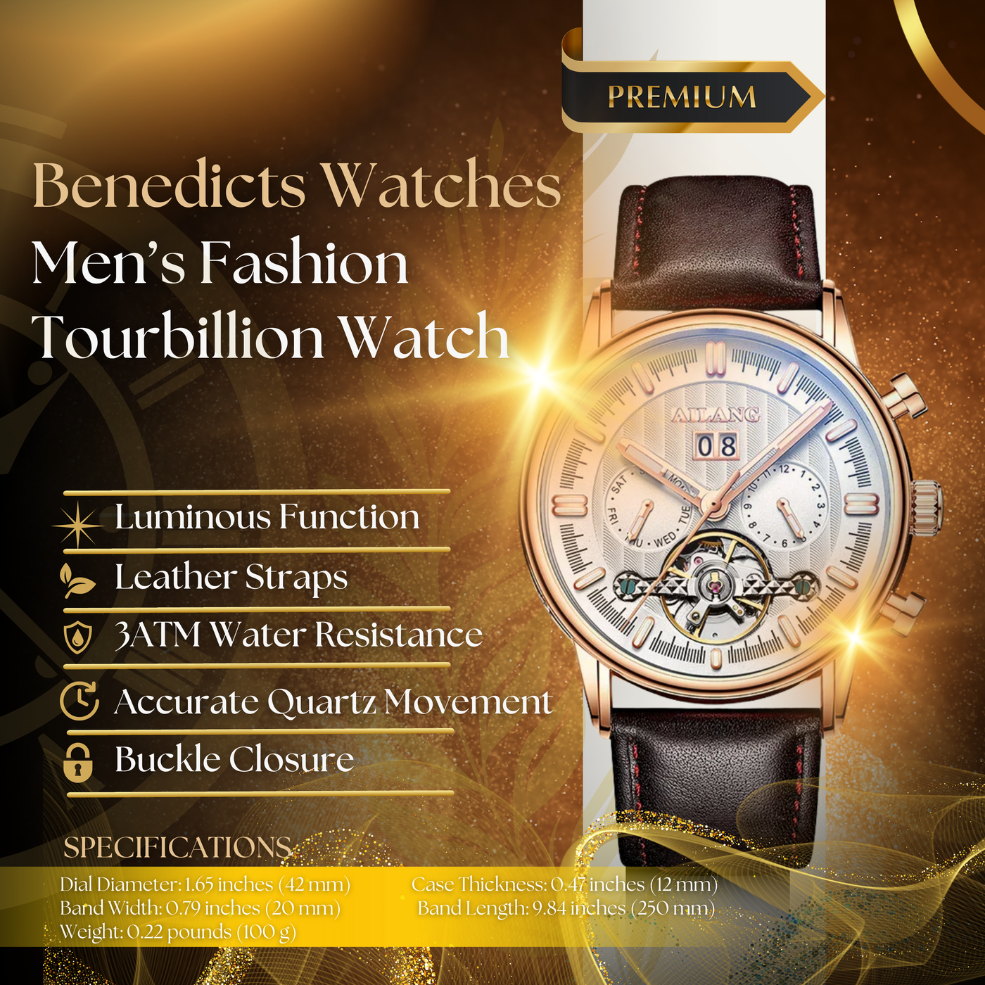 Modern Fashion Tourbillion Men's Watch