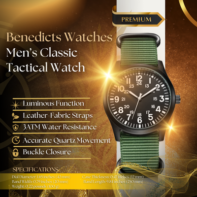 Classic Tactical Adventure Watch for Men