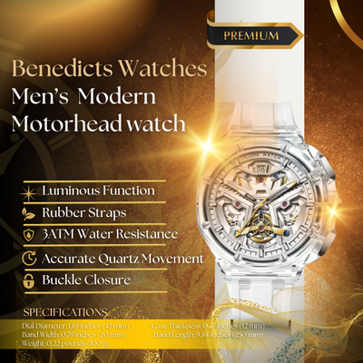 Modern Motorhead Blackhawk Watch for Men – Armor Silver Edition