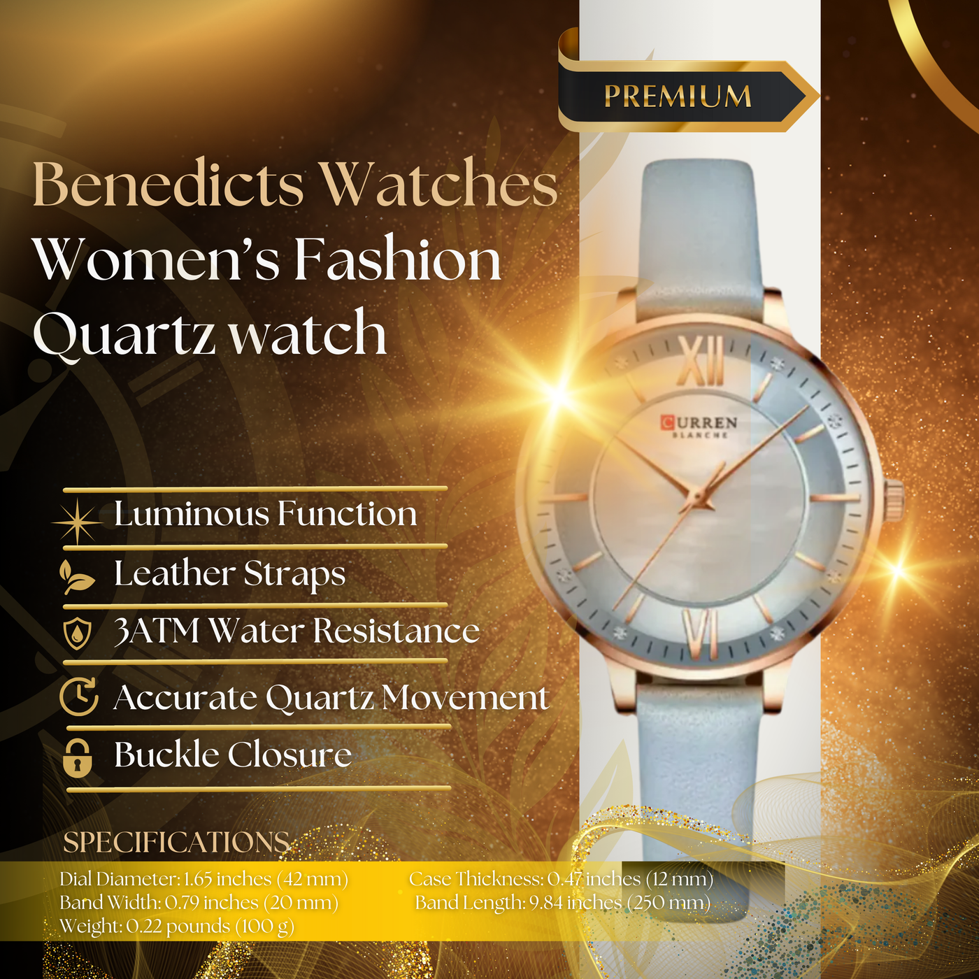 Classic Ladies Fashion Quartz Watch