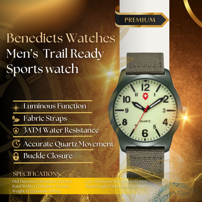 Trail-Ready Action Sports Watch for Men