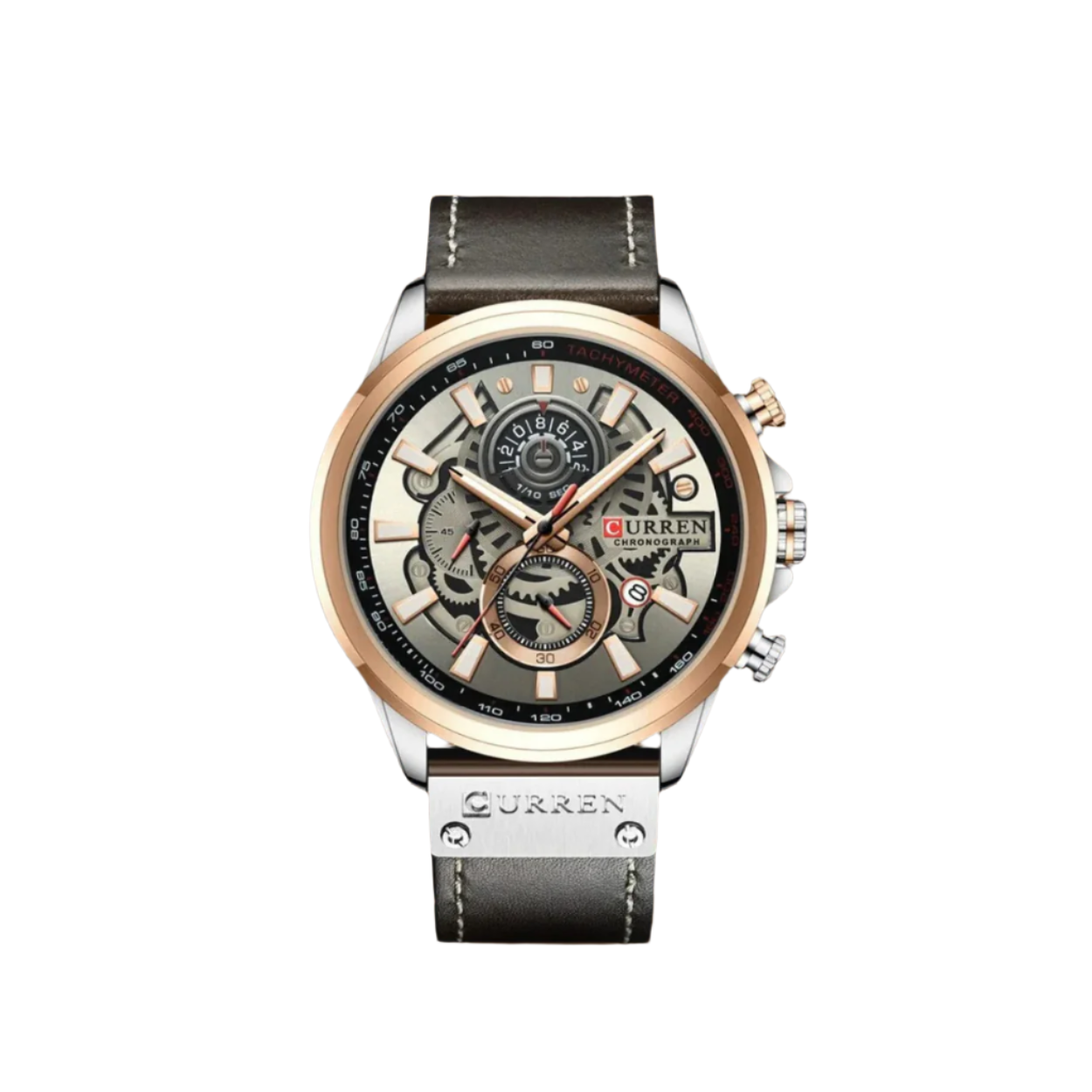 Vintage Multifunction Quartz Calendar Watch