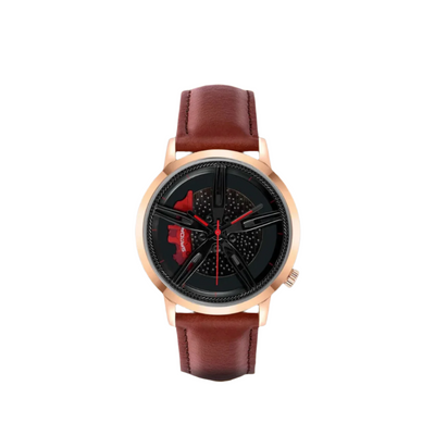 Modern Rotating Hub Dial Quartz Watch