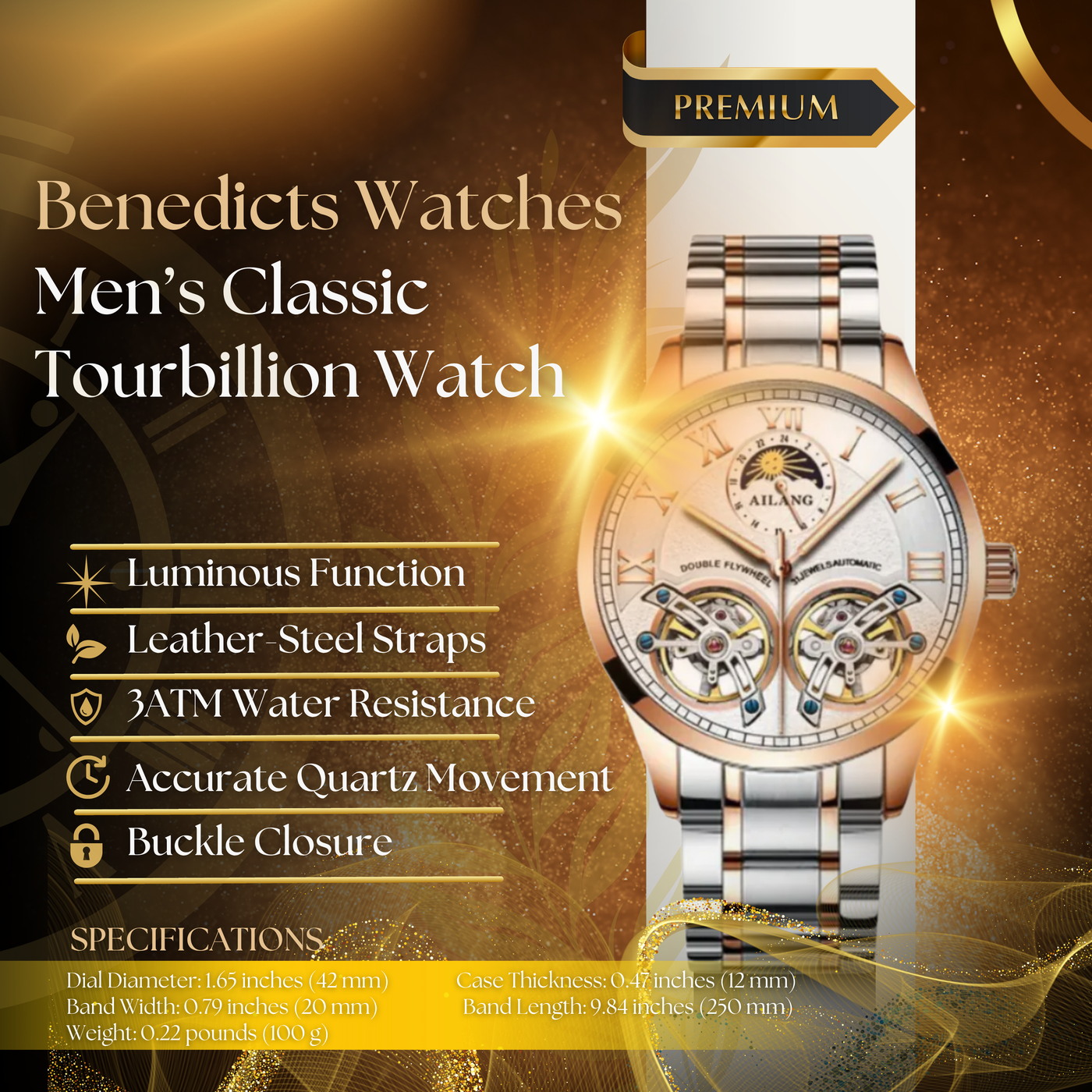 Classic Tourbillion Men's Business Mechanical Watch