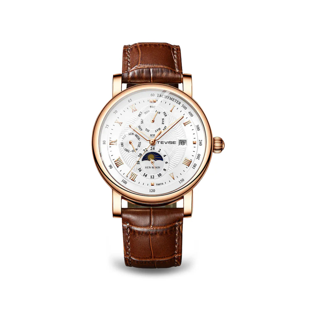 Classic Men's Automatic Leather Watch