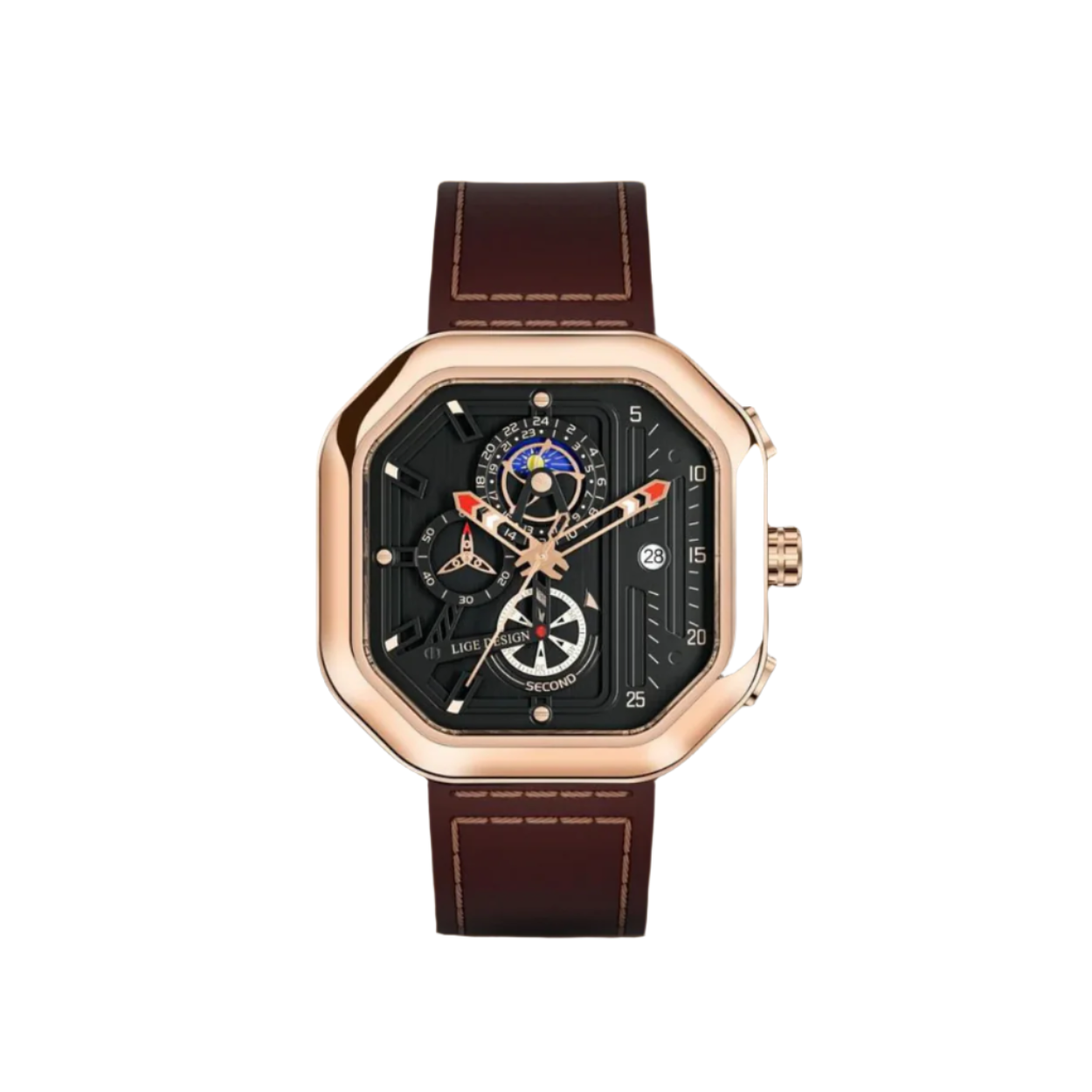 Modern Quartz Chronograph Watch