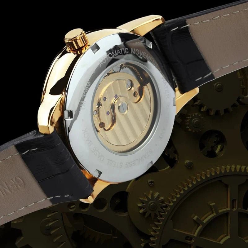 Classic Moonphase Skeleton Automatic Watch