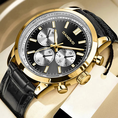 Classic Sport Military Business Leather Quartz Watch
