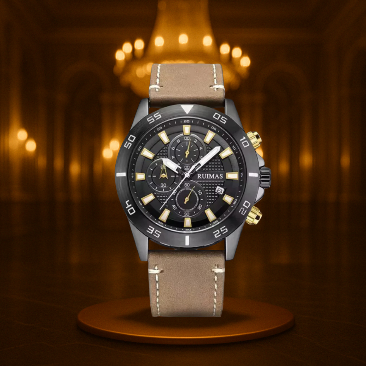 Casual Dial Quartz Chronograph Watch