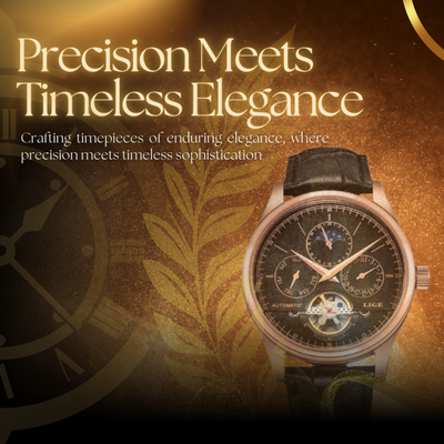 Classic Automatic Men's Leather Watch