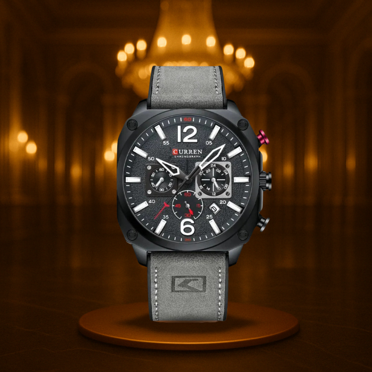 Classic Business Leather Quartz Wrist Watch