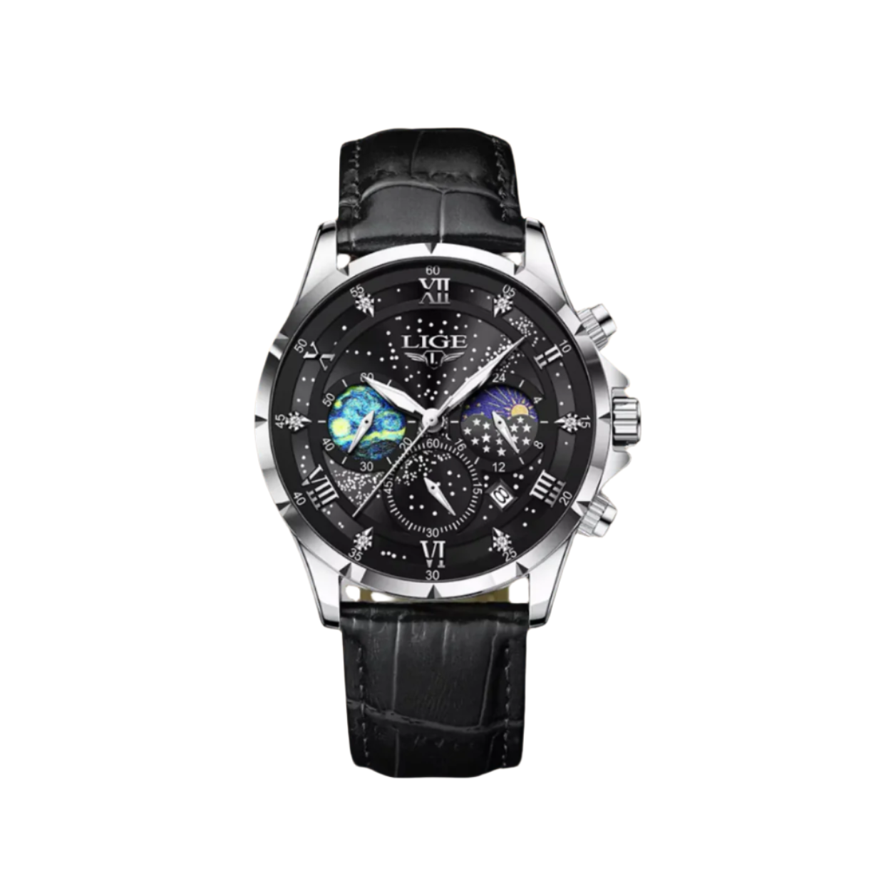 Classic Moonphase Watch for Men