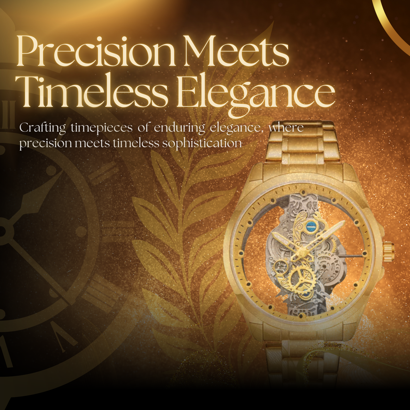 Modern Motor Head Lone Wolf - Wild Gold Edition Men's Watch