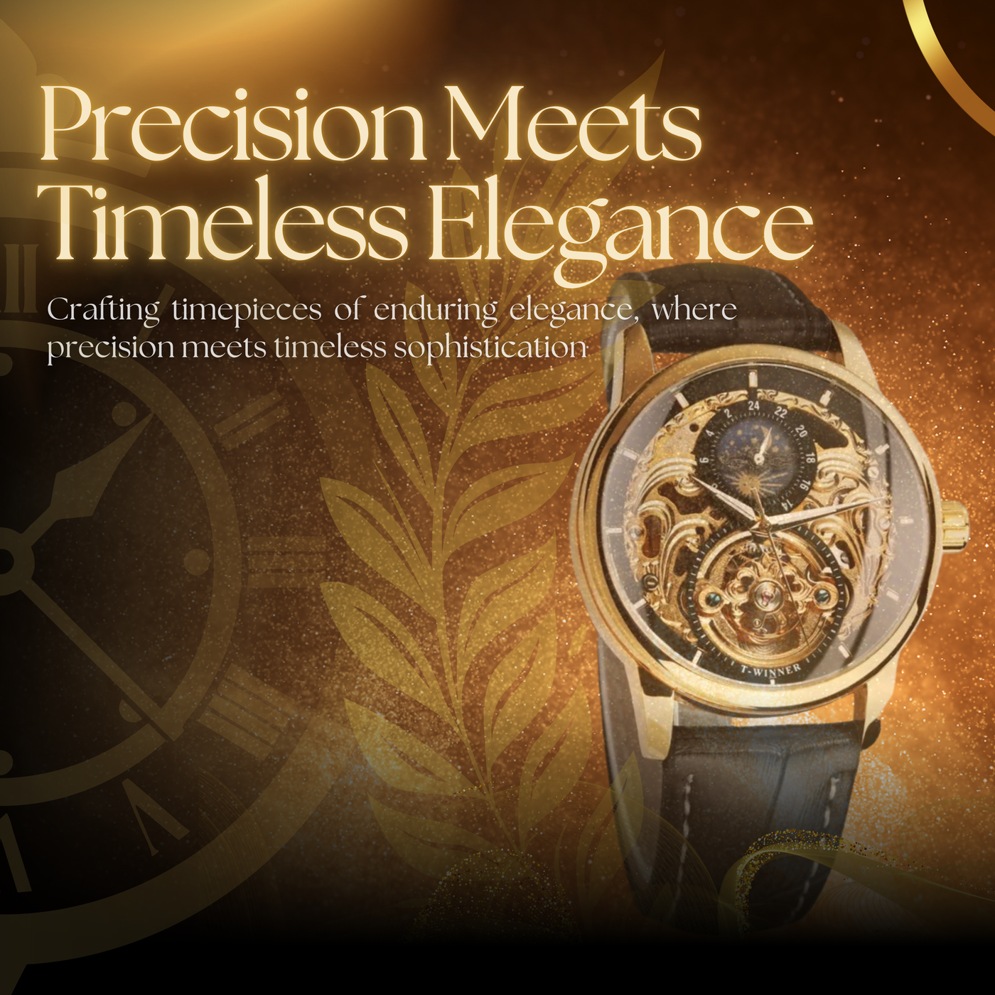 Classic Moonphase Skeleton Automatic Watch