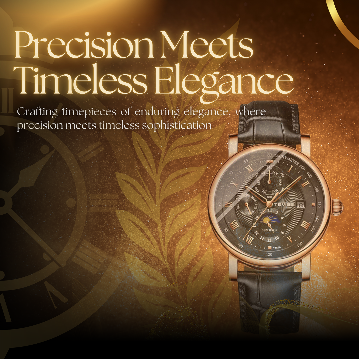 Classic Men's Automatic Leather Watch