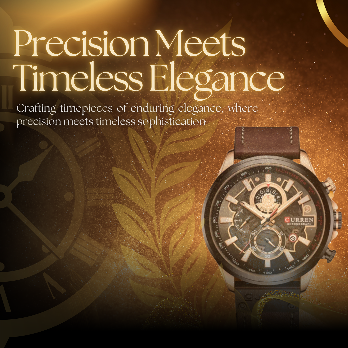 Vintage Multifunction Quartz Calendar Watch