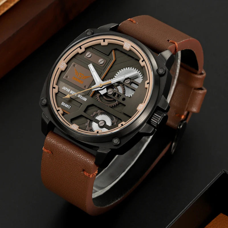 Classic Quartz Leather Men's Watch