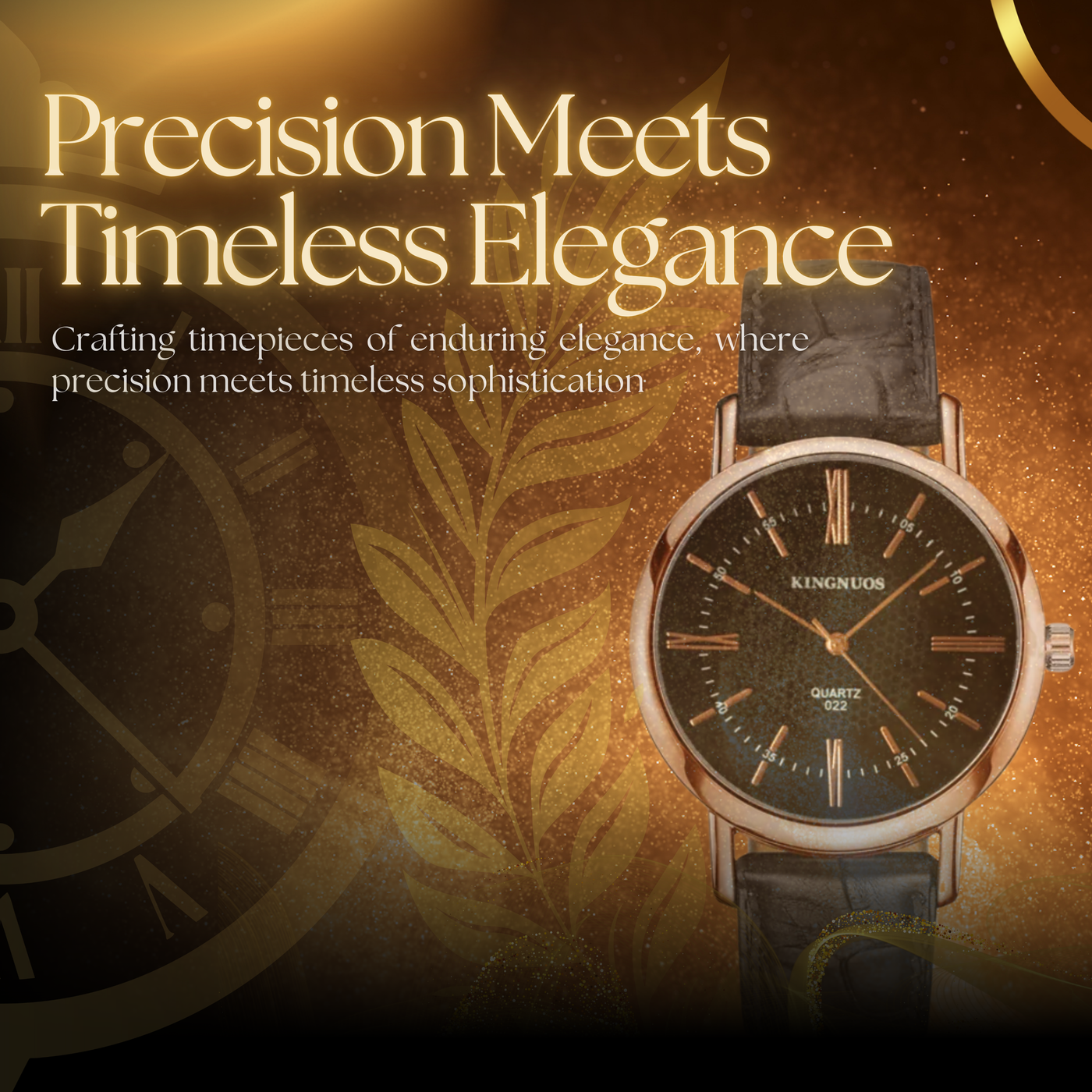 Trendy Leather Strap Men's Quartz Watch