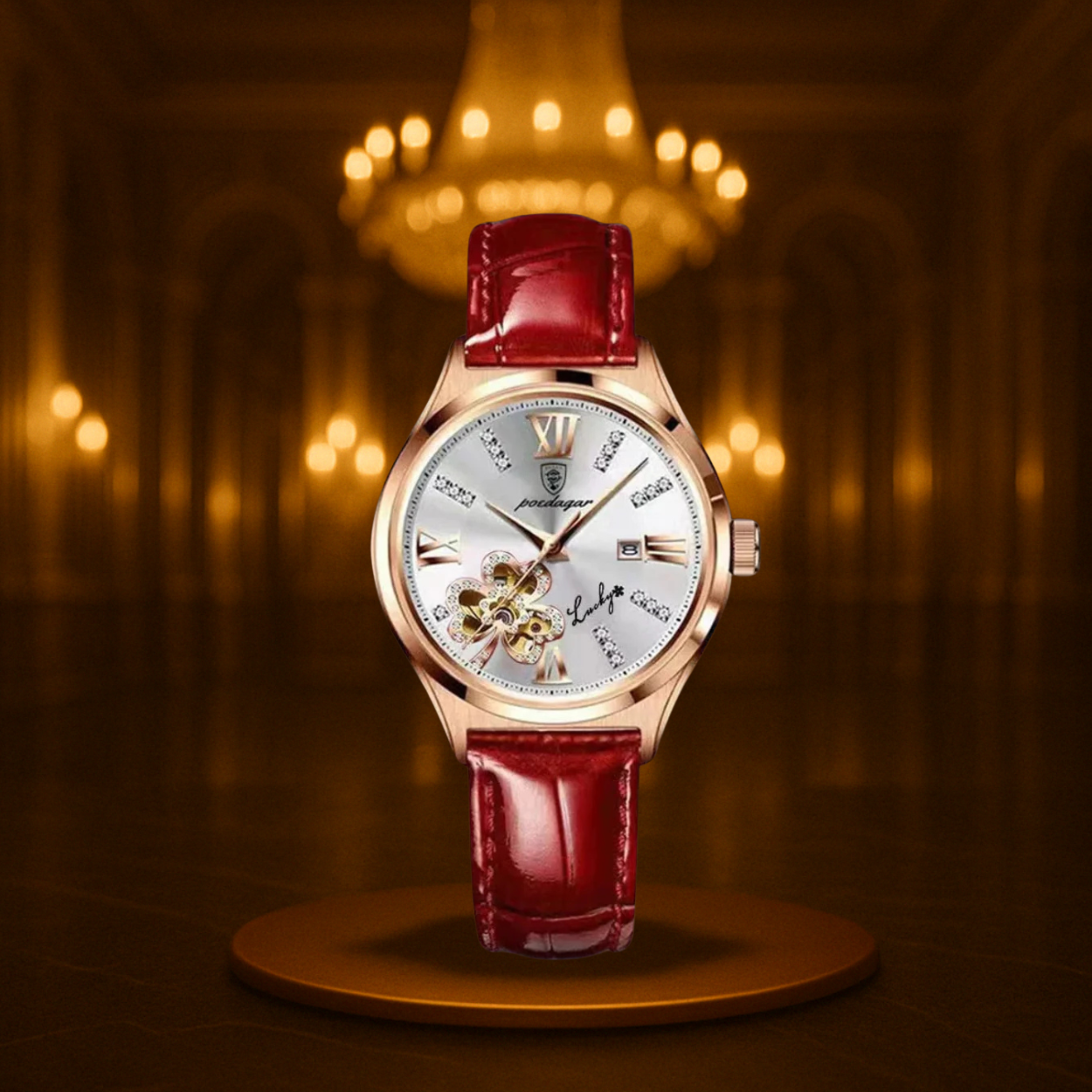 Vintage Moonphase Dial Bracelet Watch