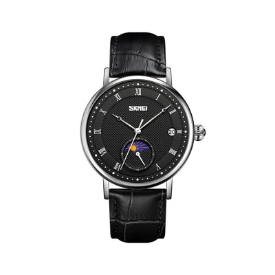 Fashionable Crystal Moon Men's Stainless Steel Watch