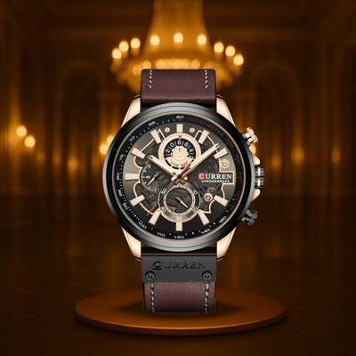 Vintage Multifunction Quartz Calendar Watch