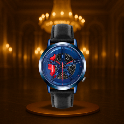 Modern Rotating Hub Dial Quartz Watch