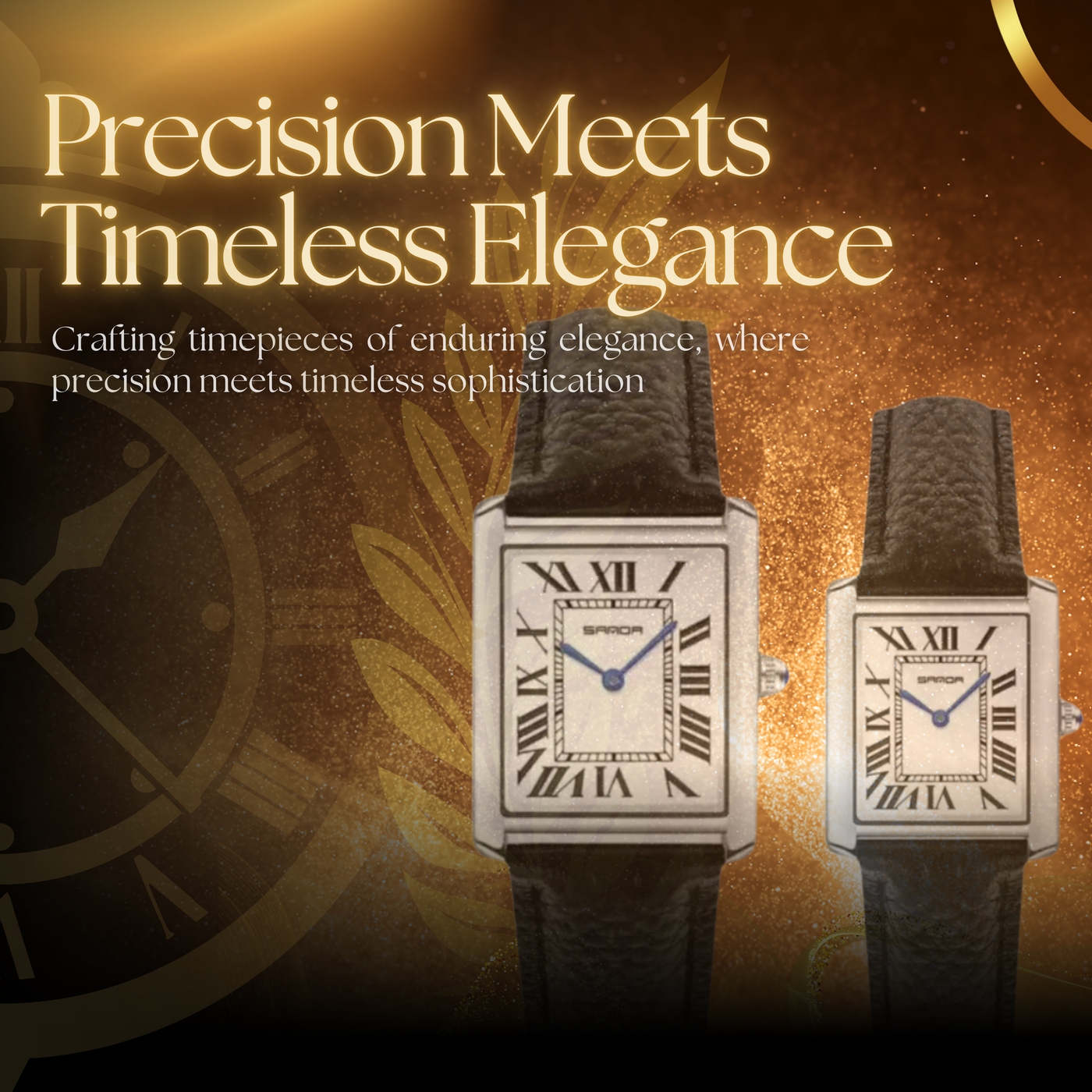 Casual Square Dial Watches for Couples
