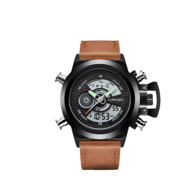 Modern Dual Time Fashion Chronograph Watch