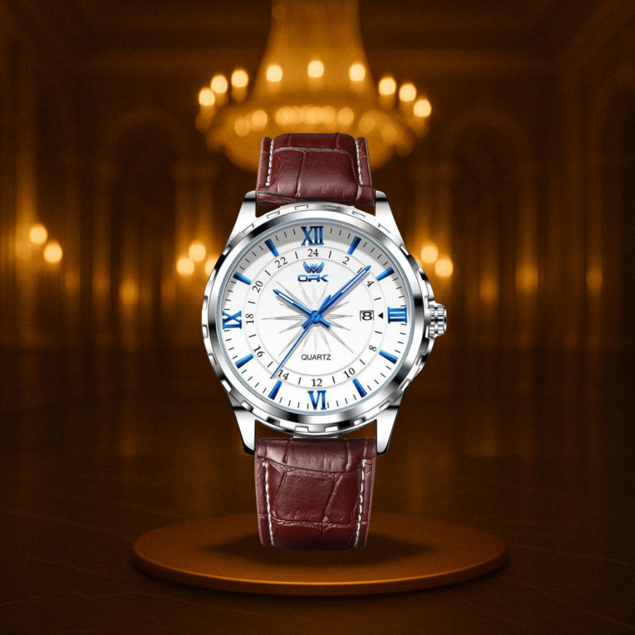Casual Multifunction Chronograph Watch for Men