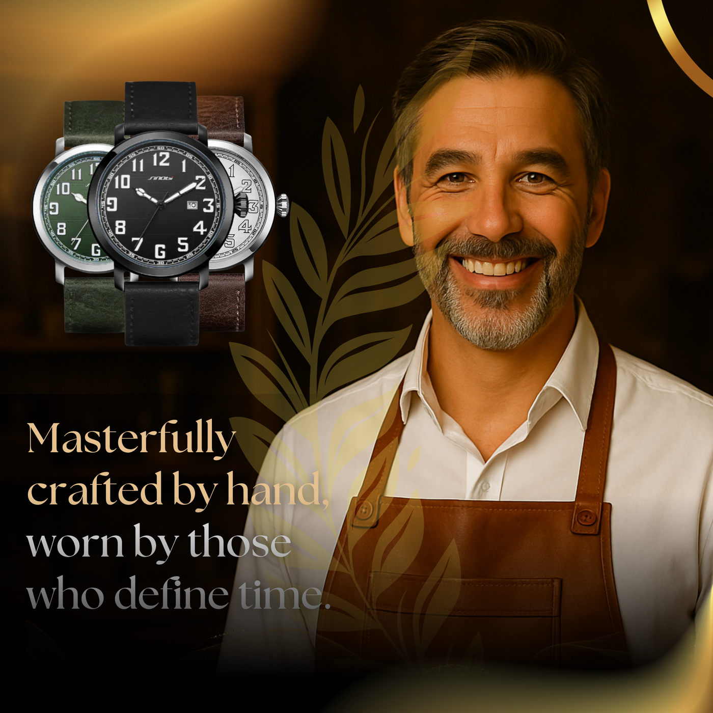 Classic Minimalistic Men's Leather Watch