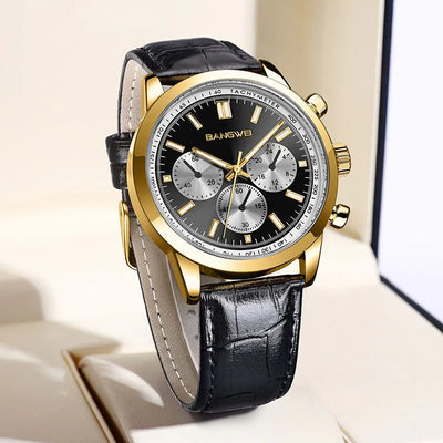 Classic Sport Military Business Leather Quartz Watch