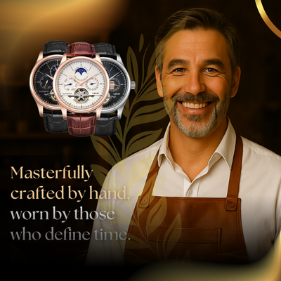 Classic Automatic Men's Leather Watch