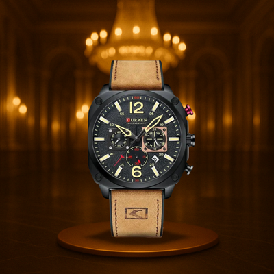 Classic Business Leather Quartz Wrist Watch