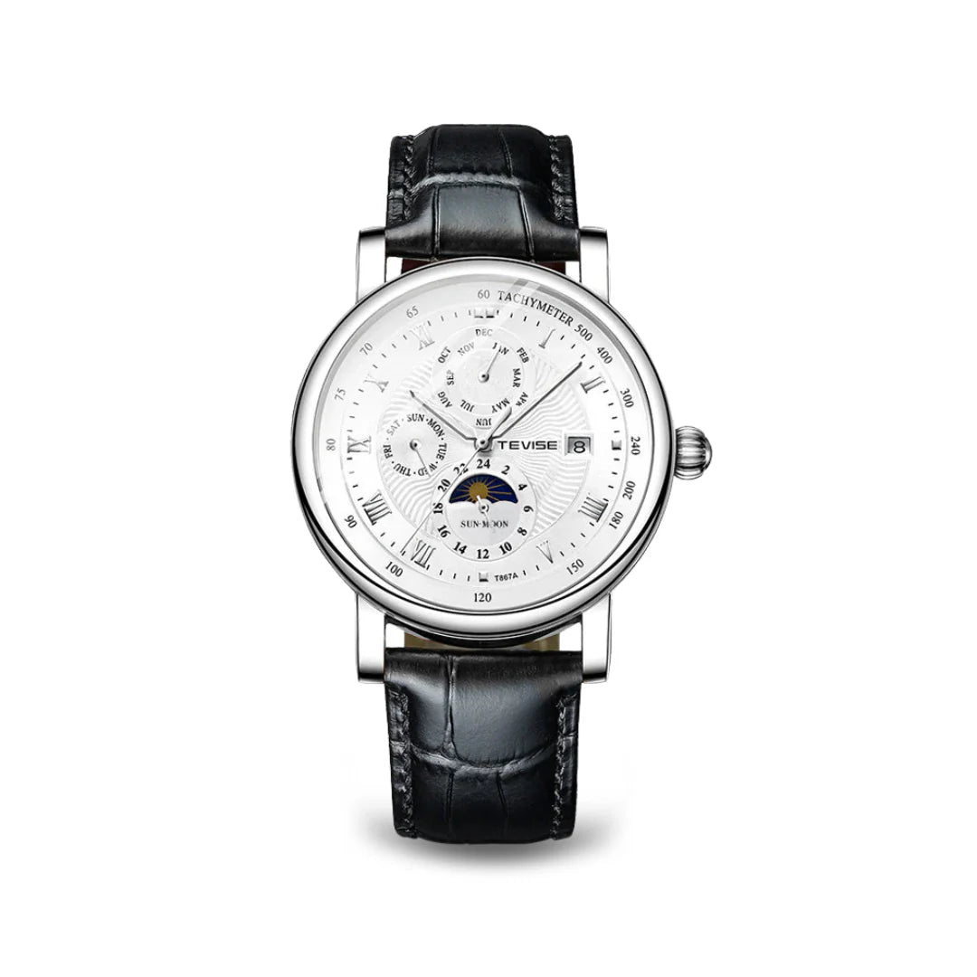 Classic Men's Automatic Leather Watch