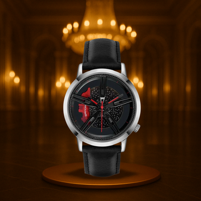 Modern Rotating Hub Dial Quartz Watch