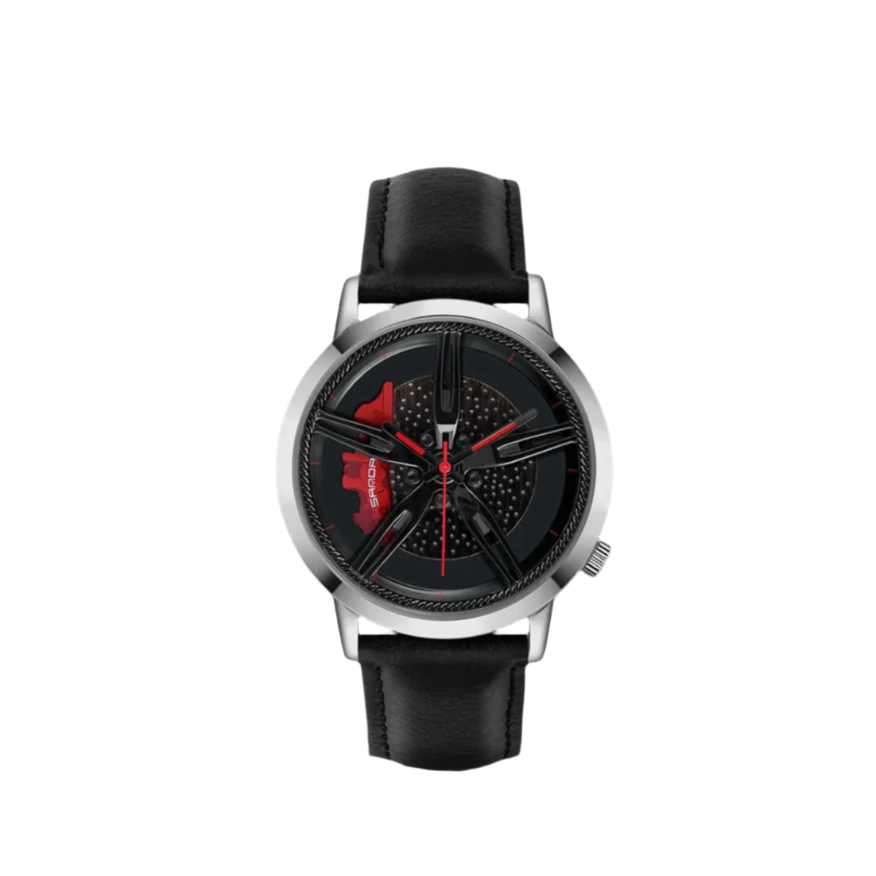 Modern Rotating Hub Dial Quartz Watch