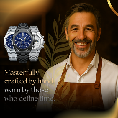 Casual Motorhead Vortex Watch for Men – Midnight Black Edition