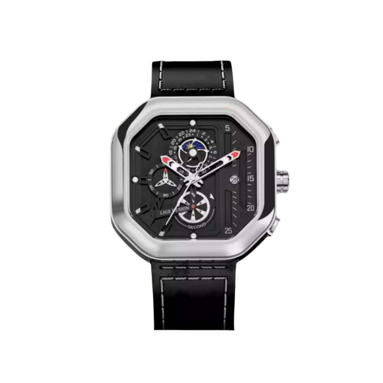 Modern Quartz Chronograph Watch