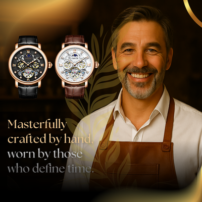 Business Leather Band Mechanical Automatic Watch