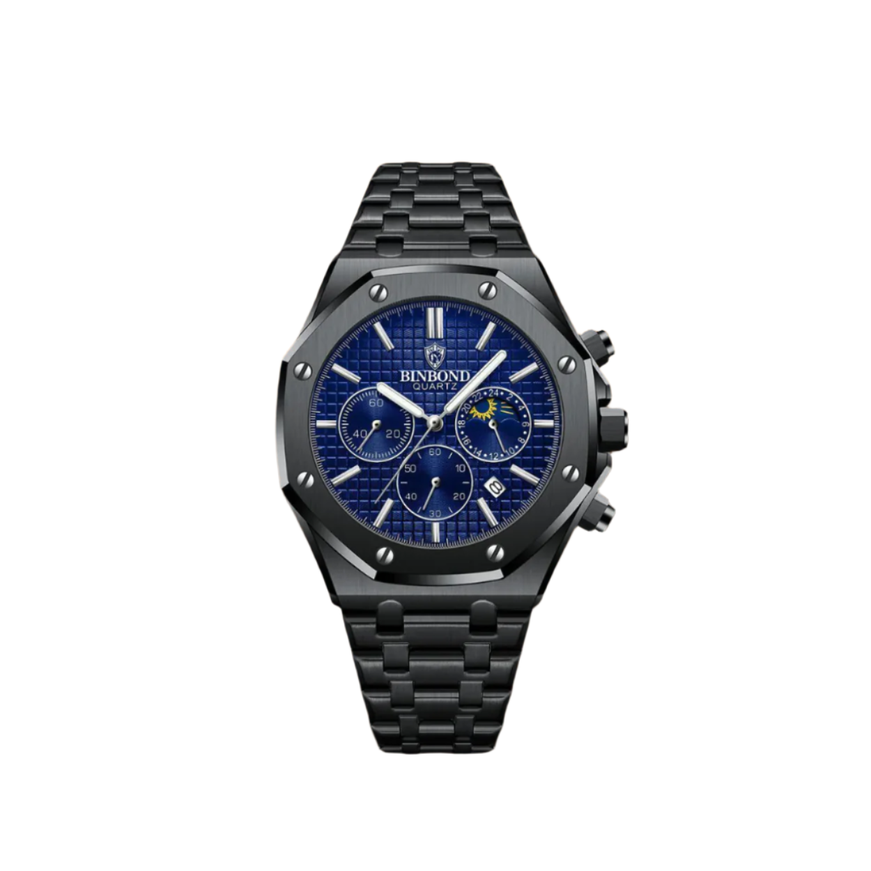 Casual Motorhead Vortex Watch for Men – Midnight Black Edition