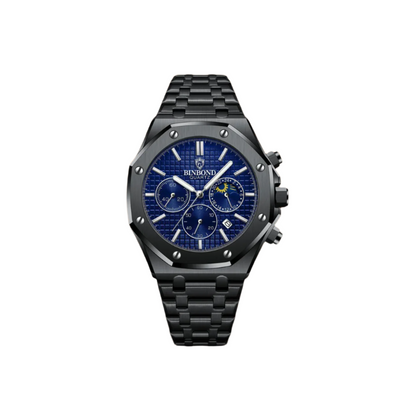 Casual Motorhead Vortex Watch for Men – Midnight Black Edition